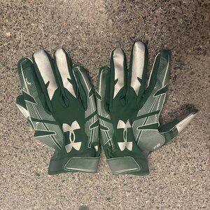 Under Armour Men's UA F8 Football Gloves – Green/Metallic Silver (New)